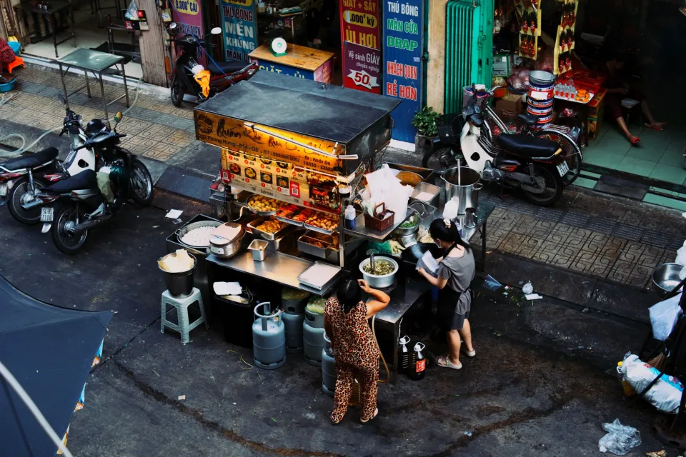 Quầy pha chế buổi sáng